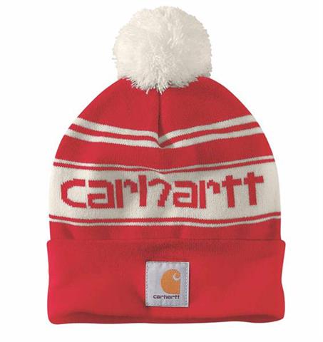 Czapka Carhartt Knit Pom-Pom Cuffed Logo Beanie