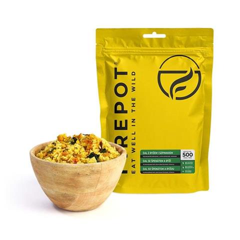 Posiłek liofilizowany Firepot (500 kcal) Dal z ryżem i szpinakiem 135 g