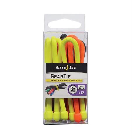 Zestaw Elastycznych Opaskek Nite Ize Gear Tie 6" Pro 12Pack