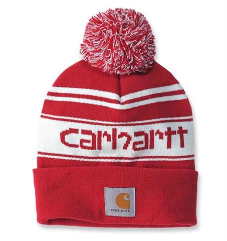 Czapka Carhartt Knit Pom-Pom Cuffed Logo Beanie