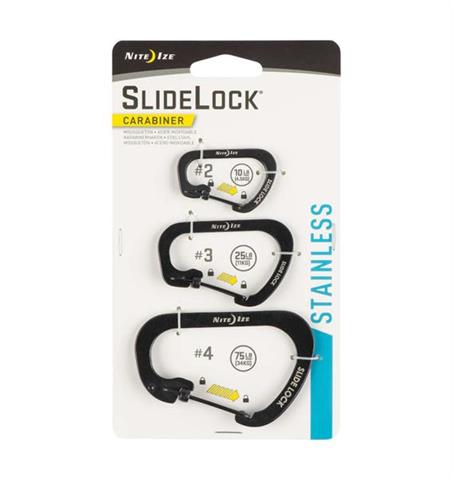 Zestaw Karabinków Nite Ize Slidelock Carabiner Set #2, #3, #4