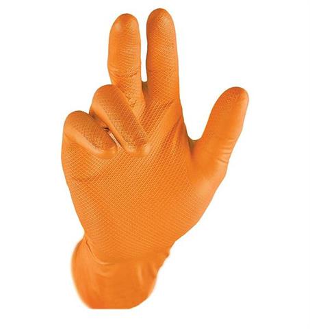 Rękawiczki Nitrylowe Grippaz 246 Orange (50 sztuk)