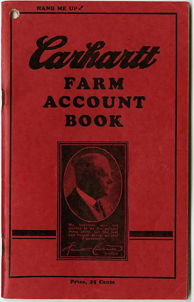 Księga Carhartt Farm Account Book, 1934